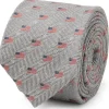 Cufflinks, Inc. Light Gray American Flag Men's Tie