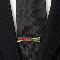 Star Wars Lightsaber Battle Black Tie Bar