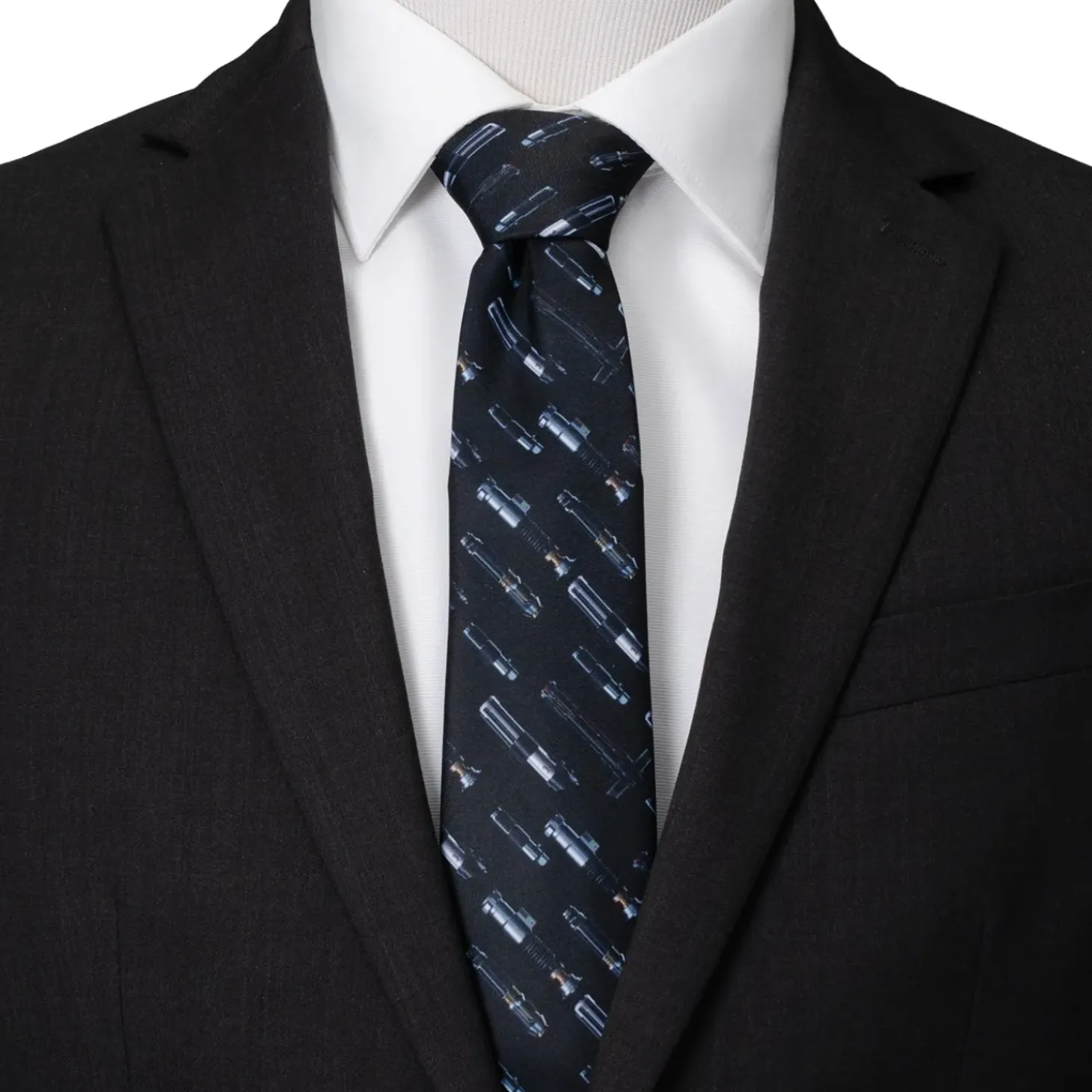Star Wars Lightsaber Pattern Men's Tie