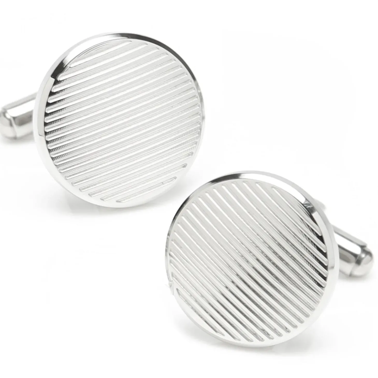 Ox and Bull Trading Co. Line Stainless Steel Cufflinks