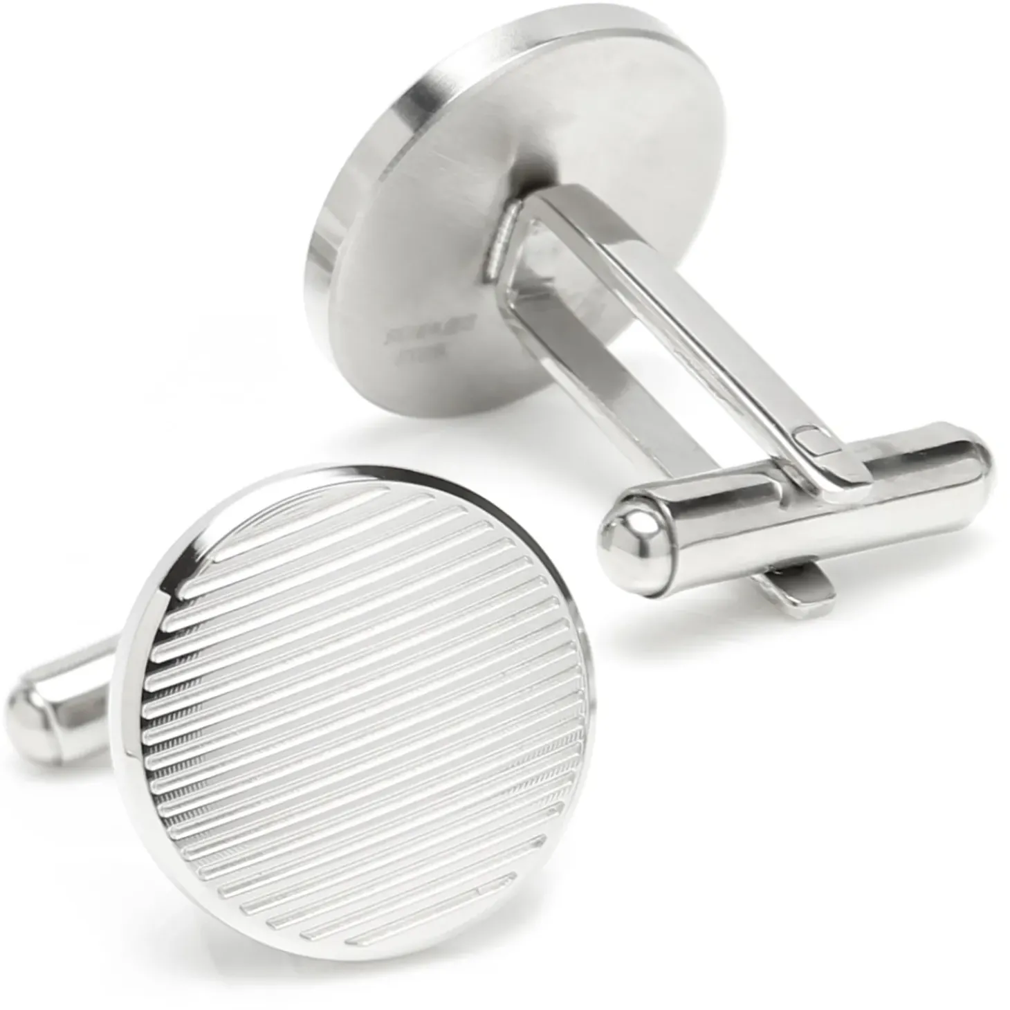 Ox and Bull Trading Co. Line Stainless Steel Cufflinks