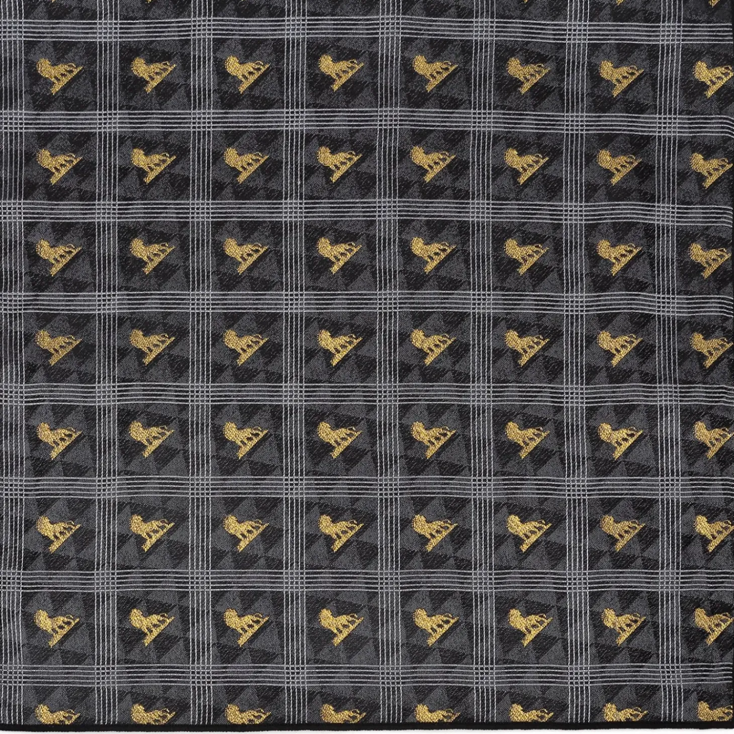 Disney Lion King Pose Black Pocket Square