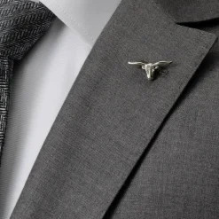 Cufflinks, Inc. Longhorn Steer Lapel Pin
