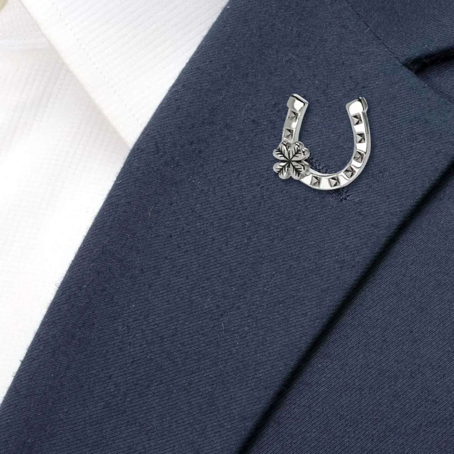 Ox and Bull Trading Co. Lucky Horseshoe Lapel Pin