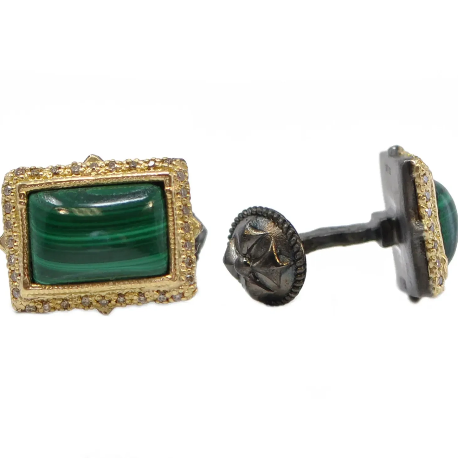 Armenta Malachite Cufflinks