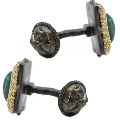 Armenta Malachite Cufflinks