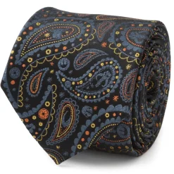 Star Wars Mandalorian Black Paisley Men's Tie