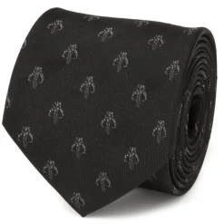 Star Wars Mandalorian Black Silk Men's Tie