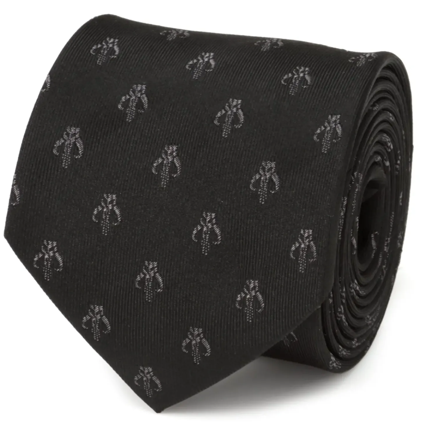 Star Wars Mandalorian Black Silk Men's Tie