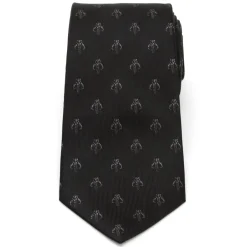 Star Wars Mandalorian Black Silk Men's Tie