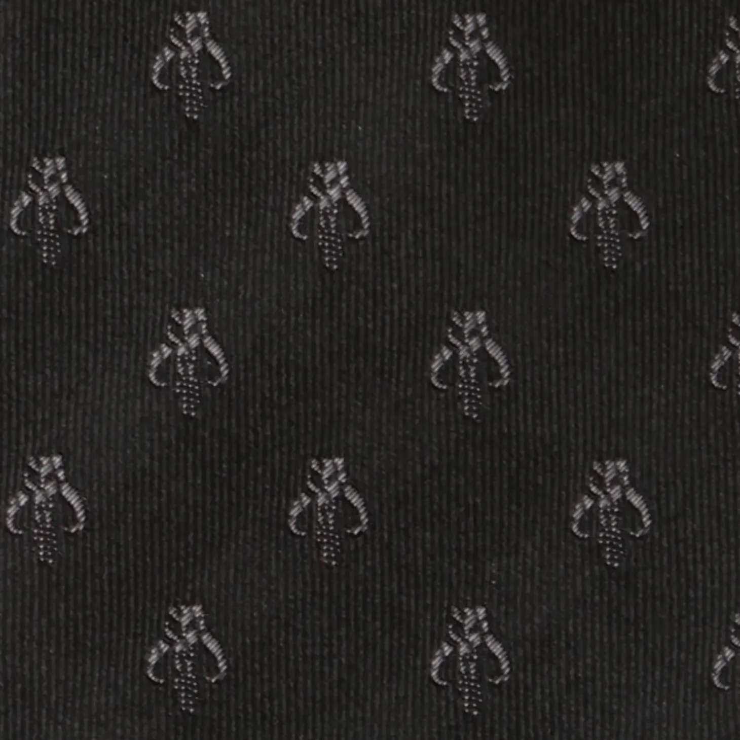 Star Wars Mandalorian Black Silk Men's Tie