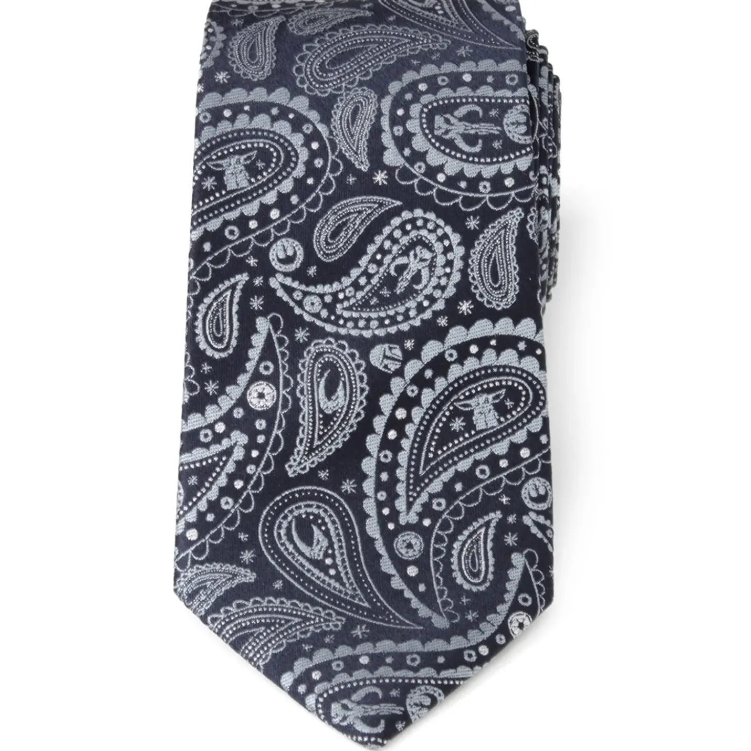 Star Wars Mandalorian Blue Paisley Men's Tie