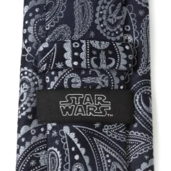 Star Wars Mandalorian Blue Paisley Men's Tie
