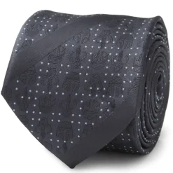 Star Wars Mandalorian Blue Stripe Dotted Men's Tie