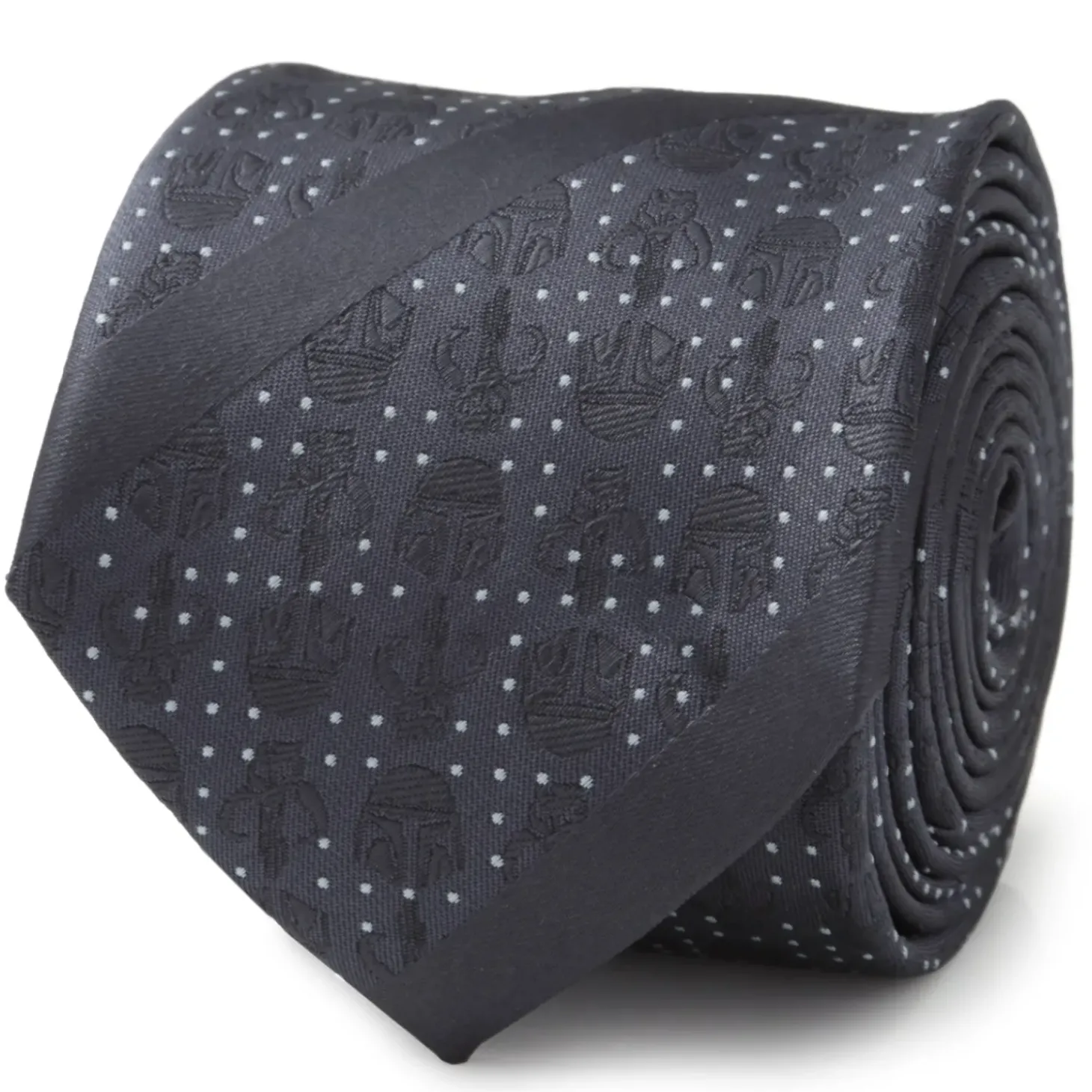 Star Wars Mandalorian Blue Stripe Dotted Men's Tie