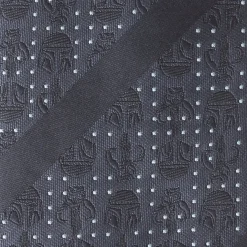 Star Wars Mandalorian Blue Stripe Dotted Men's Tie