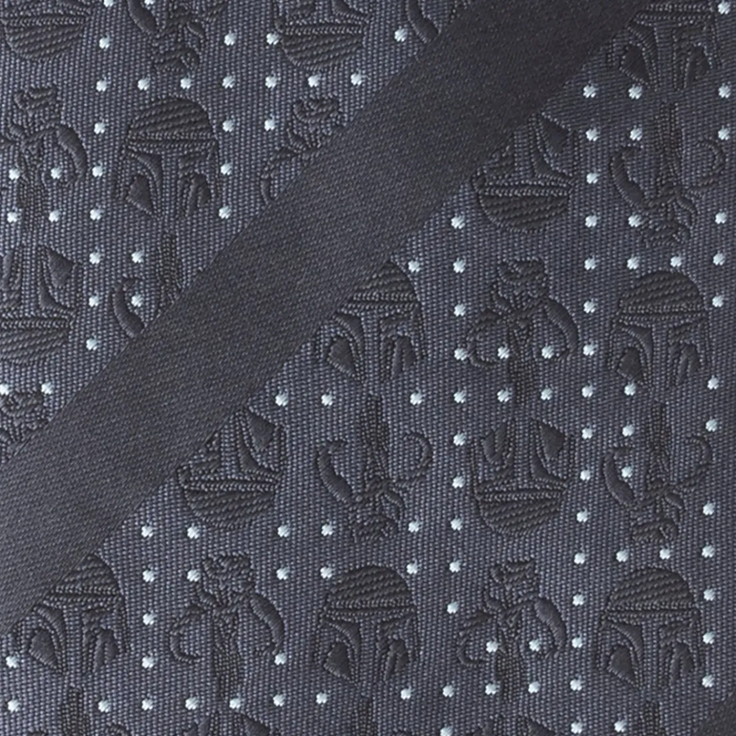 Star Wars Mandalorian Blue Stripe Dotted Men's Tie