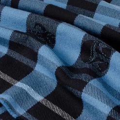 Star Wars Mandalorian Blue Tartan Scarf