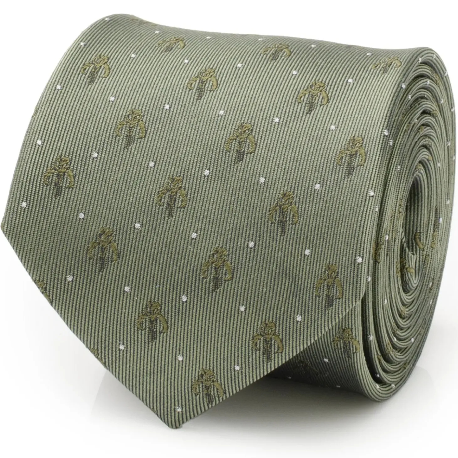 Star Wars Mandalorian Dot Sage Green Men's Tie