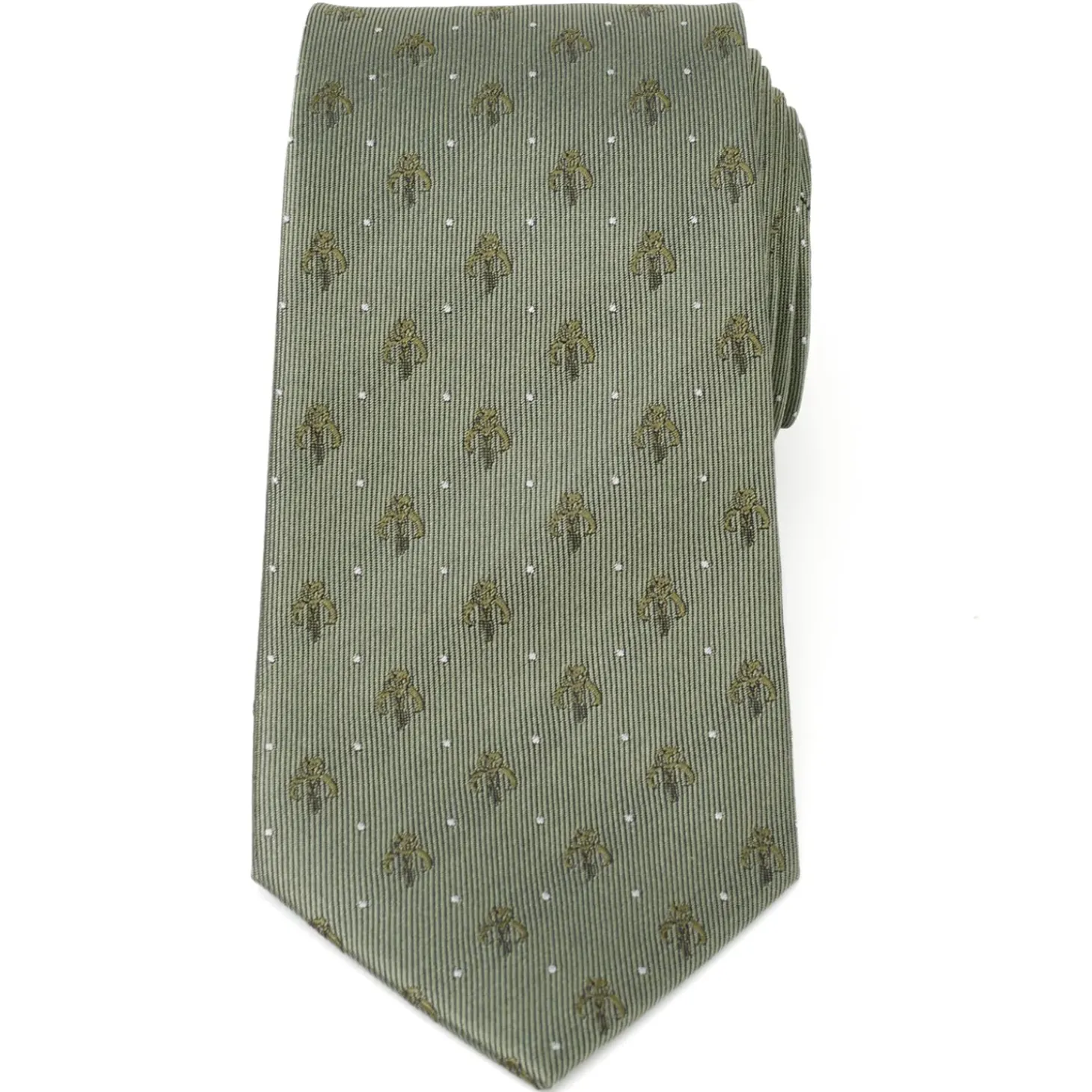 Star Wars Mandalorian Dot Sage Green Men's Tie