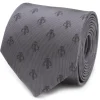 Star Wars Mandalorian Gray Silk Men's Tie