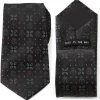 Star Wars Mandalorian Motif Black Men's Tie