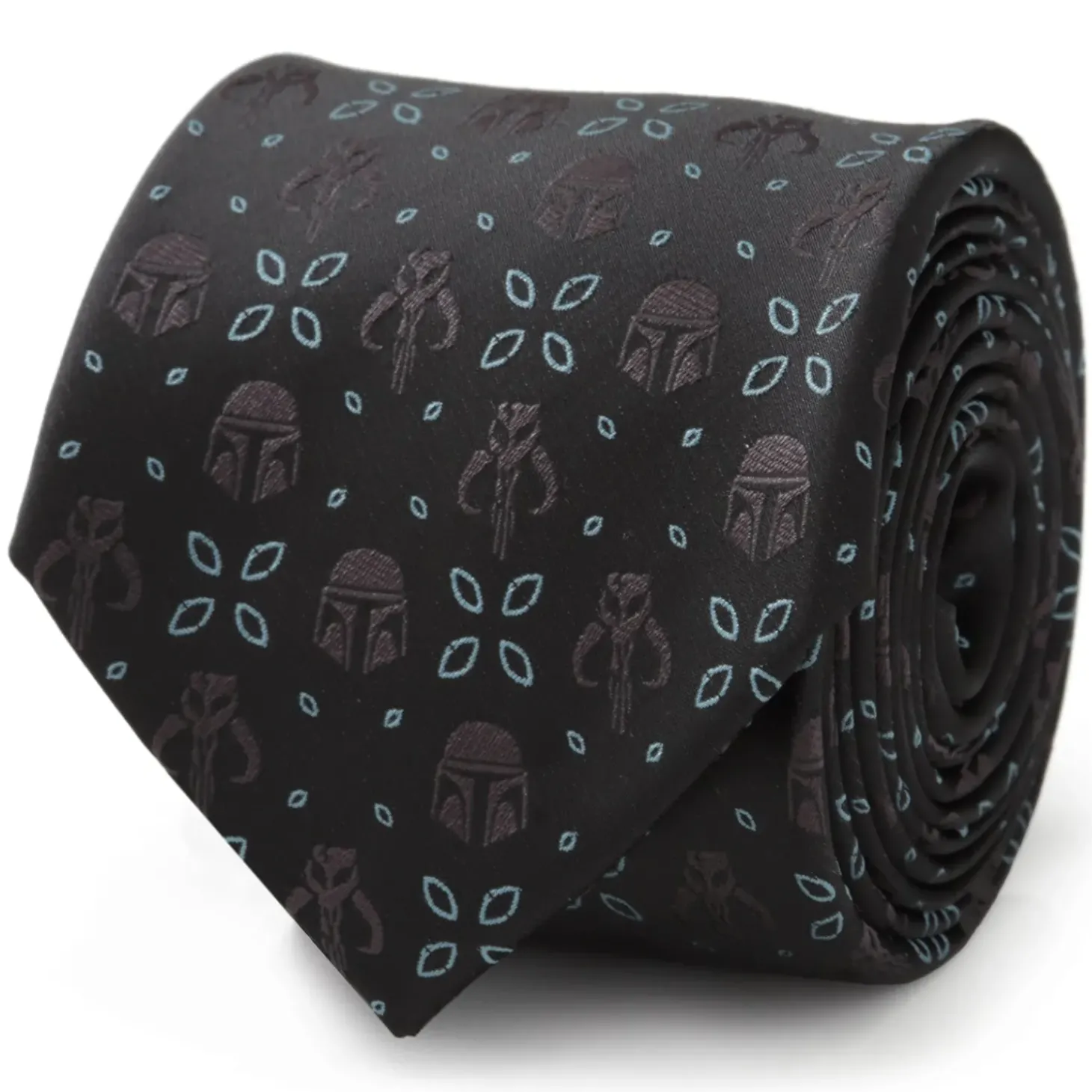 Star Wars Mandalorian Motif Black Men's Tie