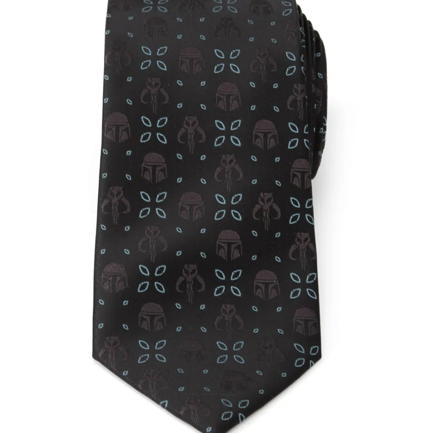 Star Wars Mandalorian Motif Black Men's Tie