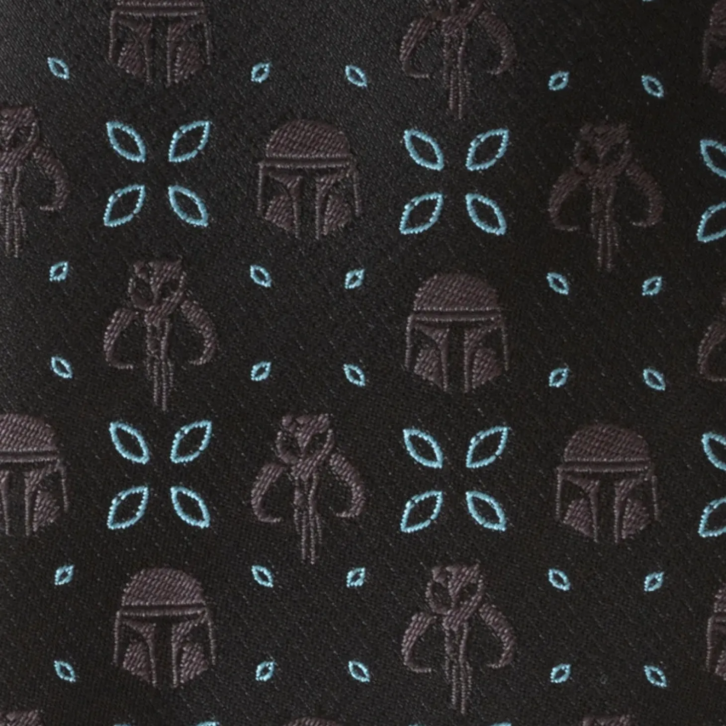 Star Wars Mandalorian Motif Black Men's Tie