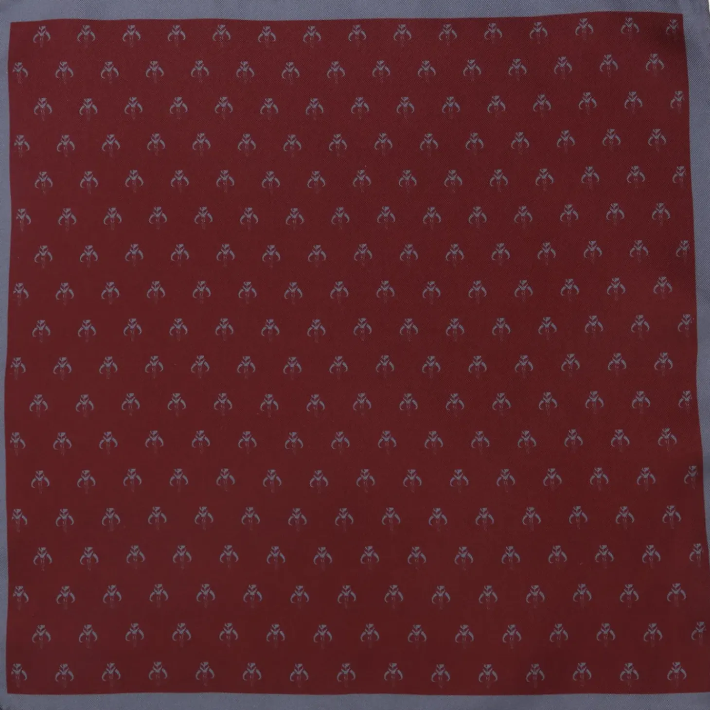 Star Wars Mandalorian Red Silk Pocket Square