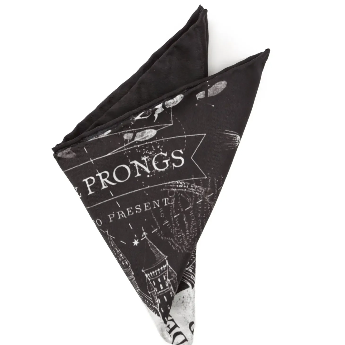 Harry Potter Marauder's Map Pocket Square