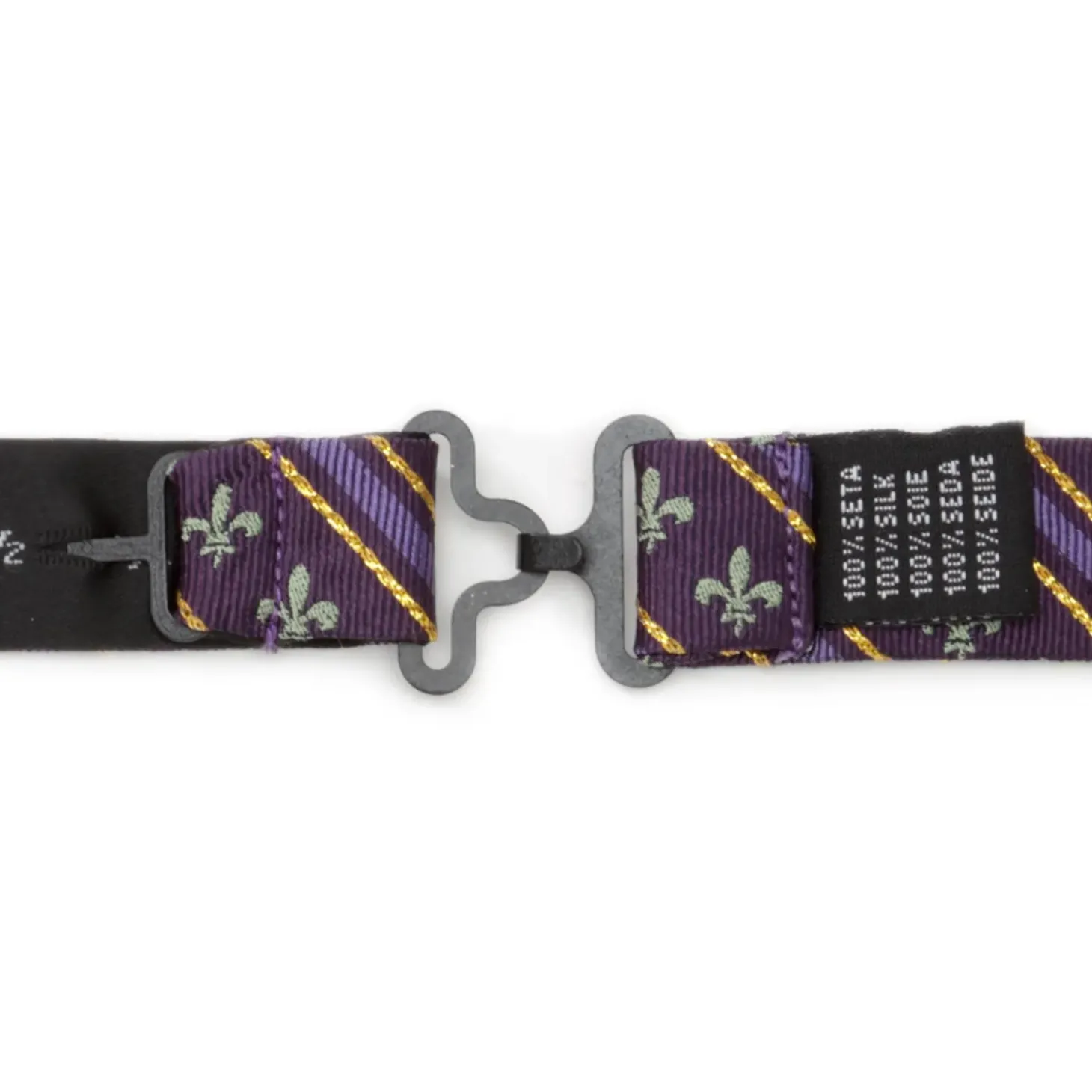 Cufflinks, Inc. Mardi Gras Stripe Bow Tie