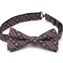 Cufflinks, Inc. Mardi Gras Stripe Bow Tie