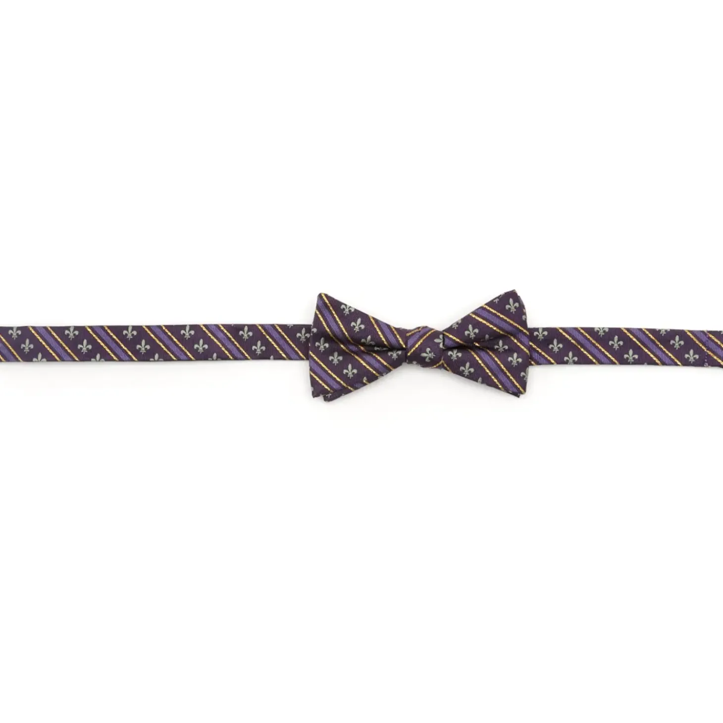 Cufflinks, Inc. Mardi Gras Stripe Bow Tie