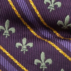 Cufflinks, Inc. Mardi Gras Stripe Bow Tie