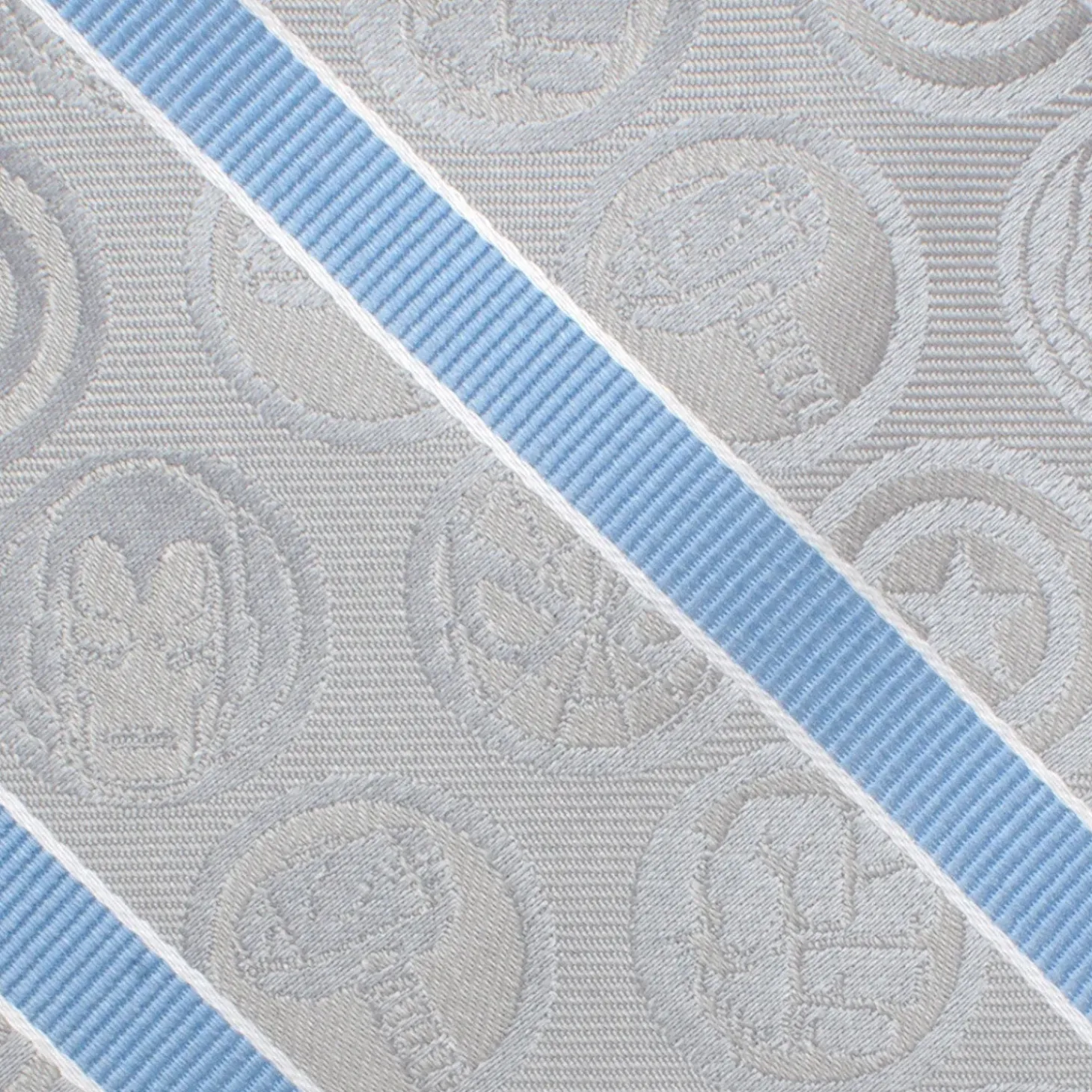 Marvel Comics Gray and Blue Stripe Men's Tie