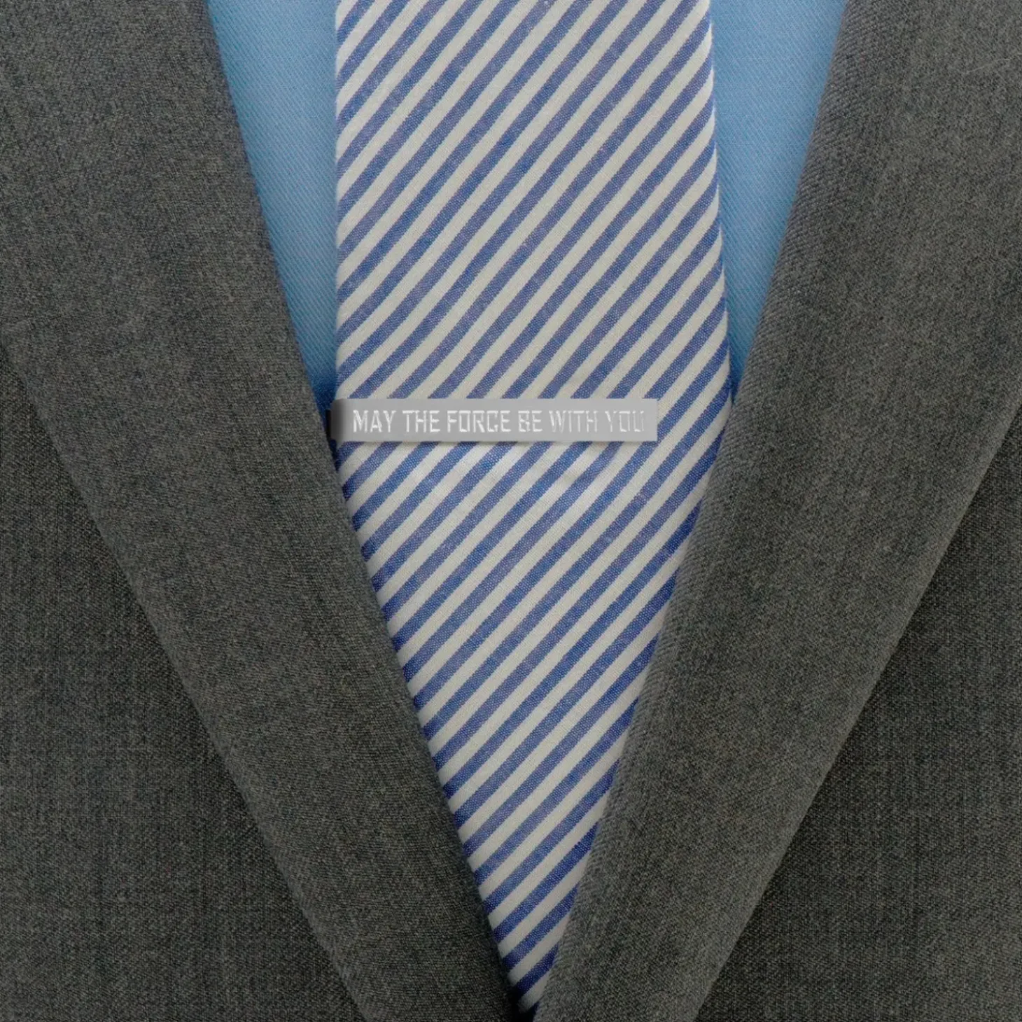 Star Wars May The Force Be With You Jedi Message Tie Bar
