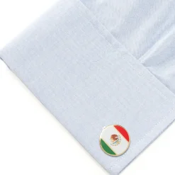Cufflinks, Inc. Mexico Flag Cufflinks
