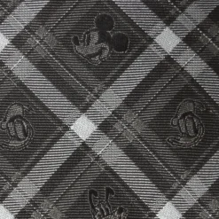 Disney Mickey and Friends Charcoal Plaid Men's Tie