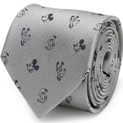 Disney Mickey and Friends Gray Men's Tie