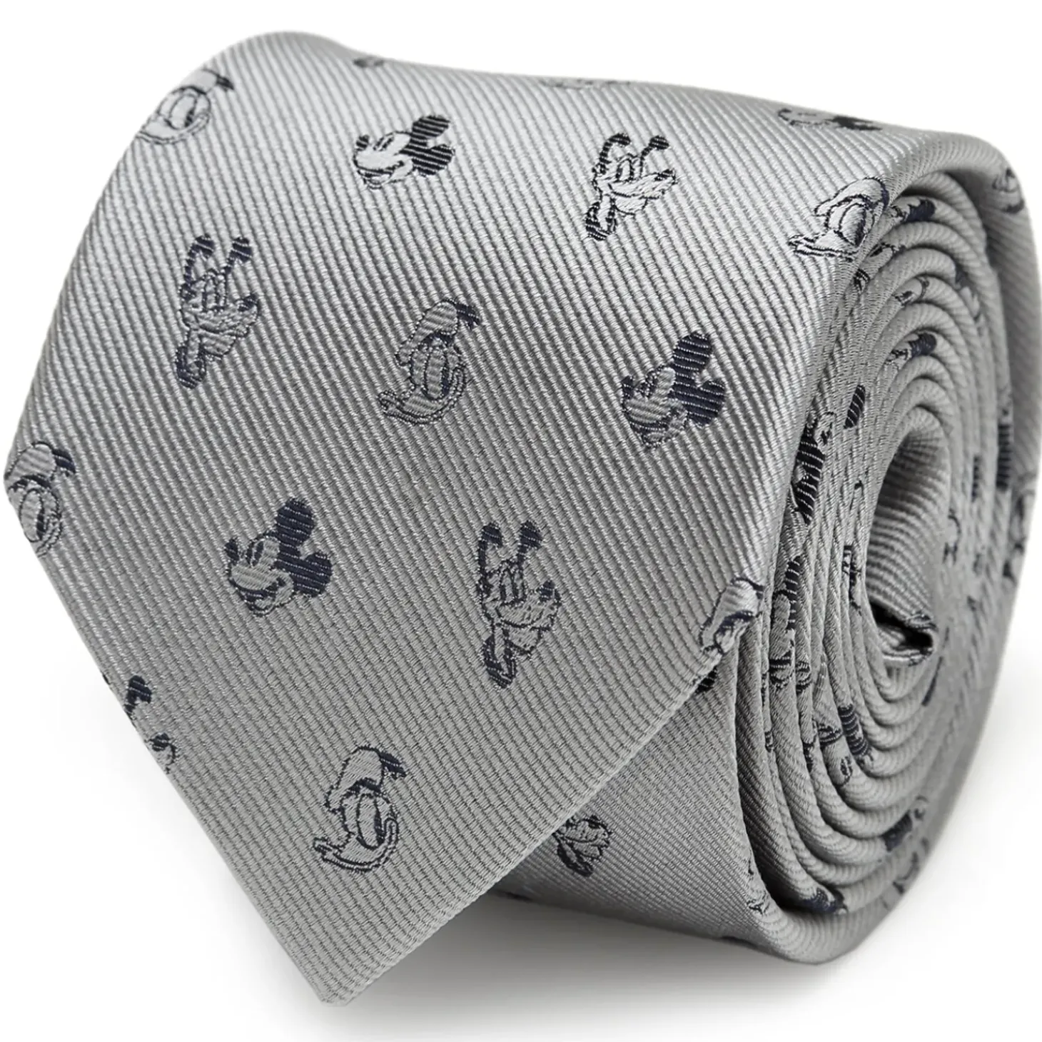 Disney Mickey and Friends Gray Men's Tie