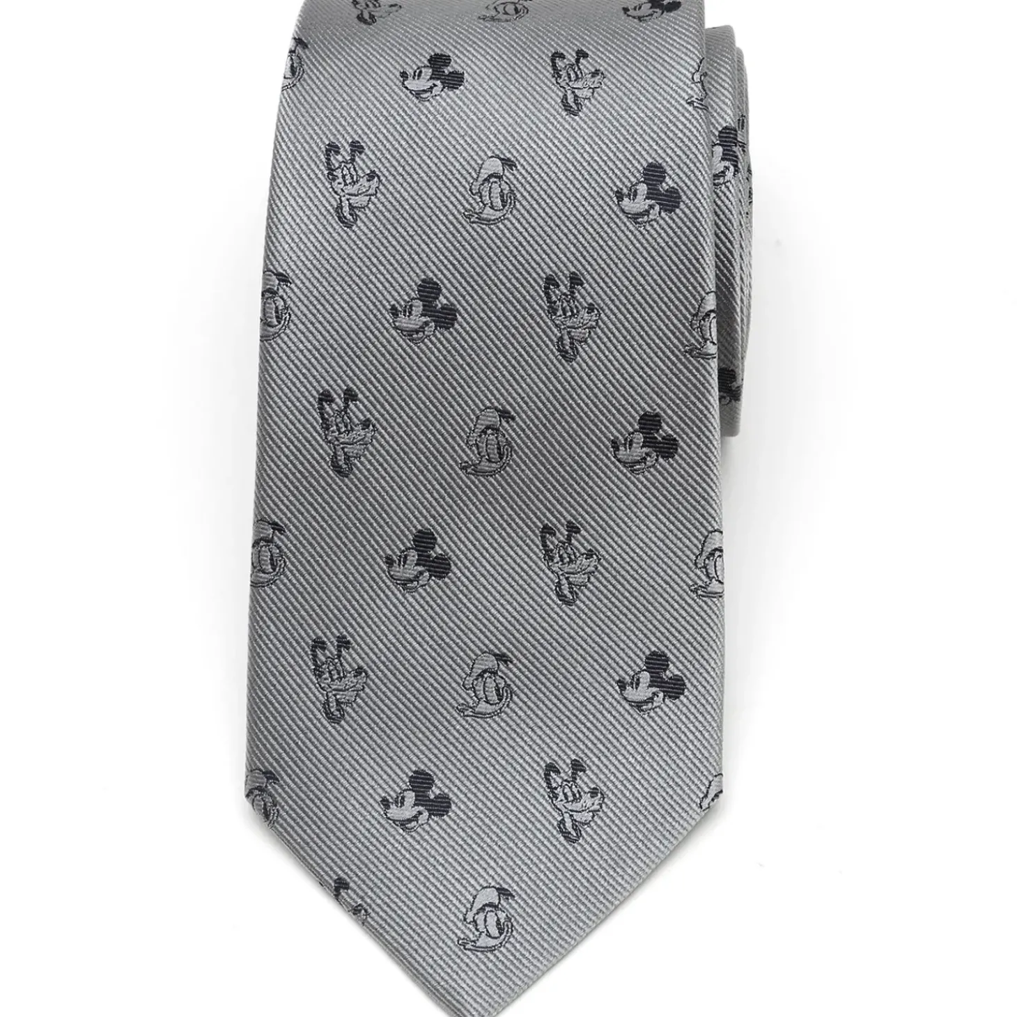Disney Mickey and Friends Gray Men's Tie