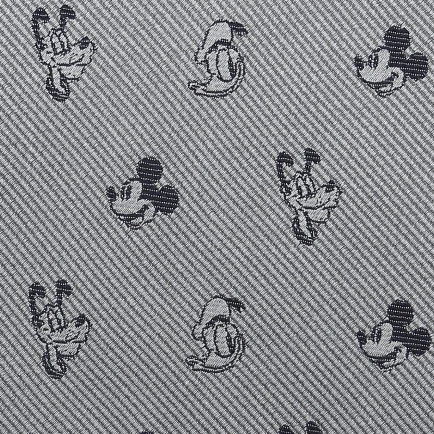 Disney Mickey and Friends Gray Men's Tie