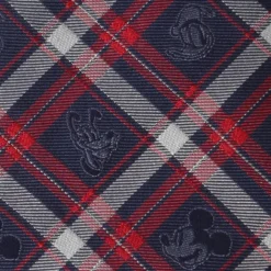 Disney Mickey and Friends Navy Plaid Men's Tie