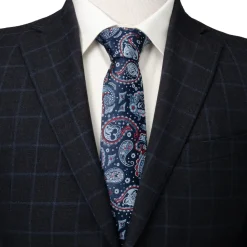Disney Mickey and Friends Paisley Blue Multi Men's Tie