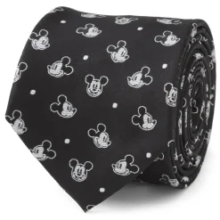 Disney Mickey Dot Black Men's Tie