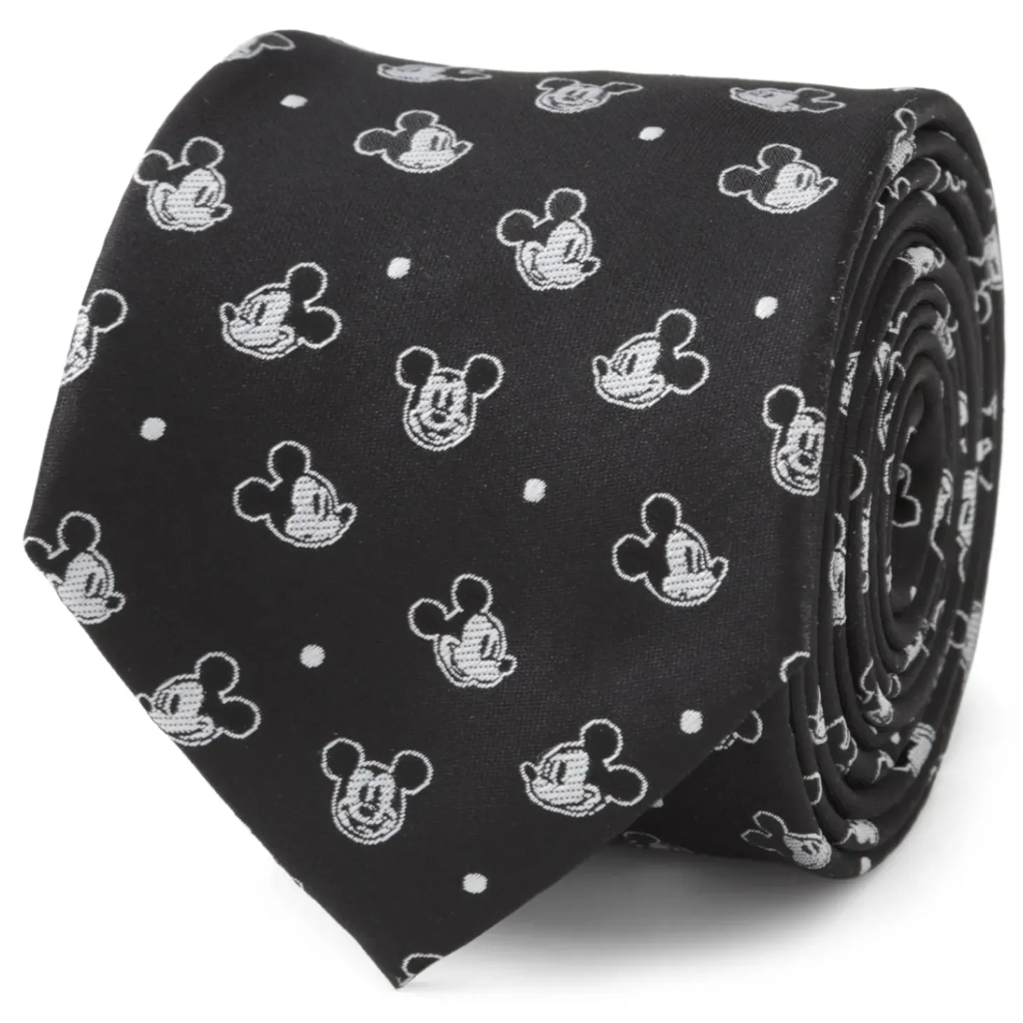 Disney Mickey Dot Black Men's Tie