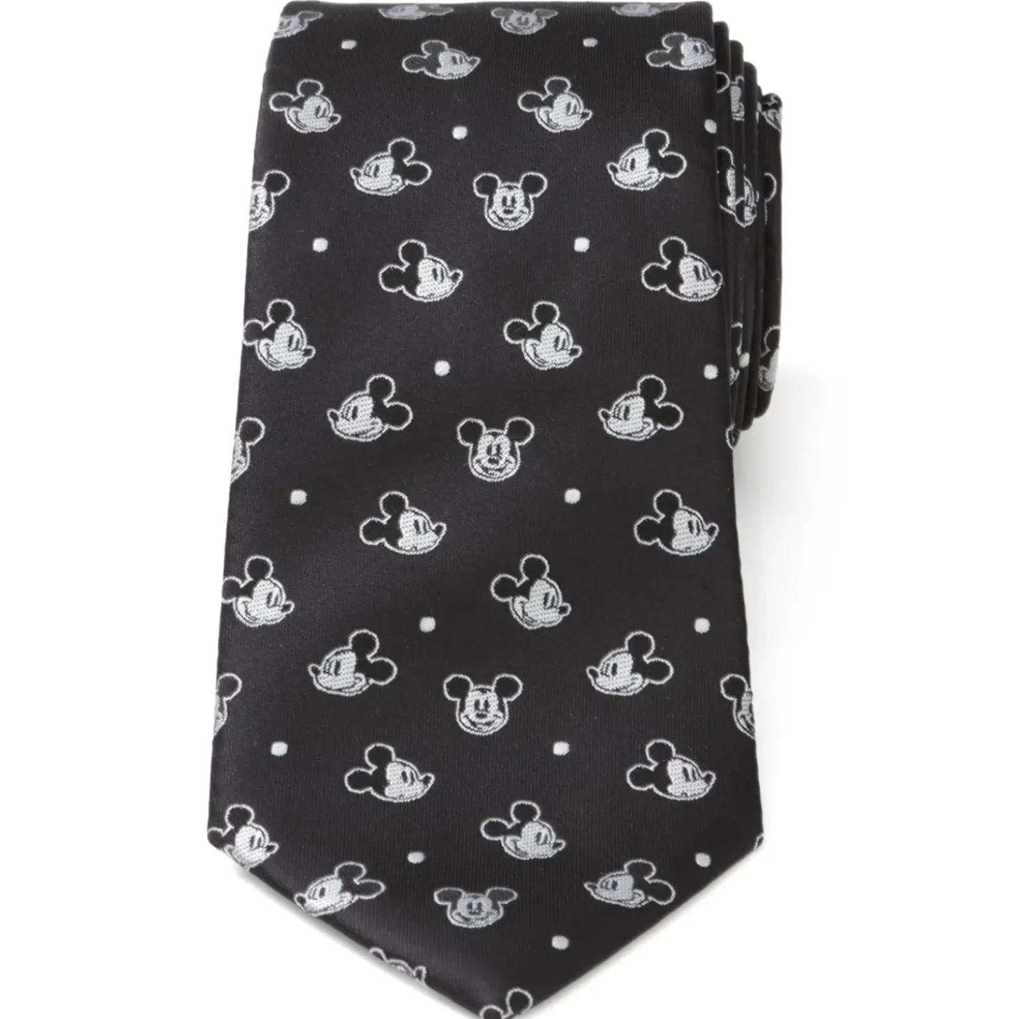 Disney Mickey Dot Black Men's Tie