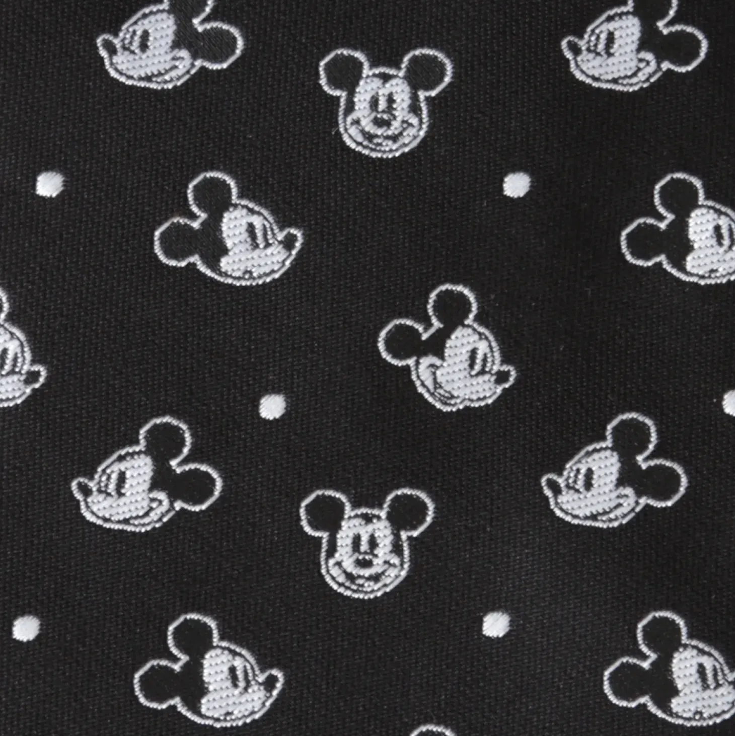 Disney Mickey Dot Black Men's Tie