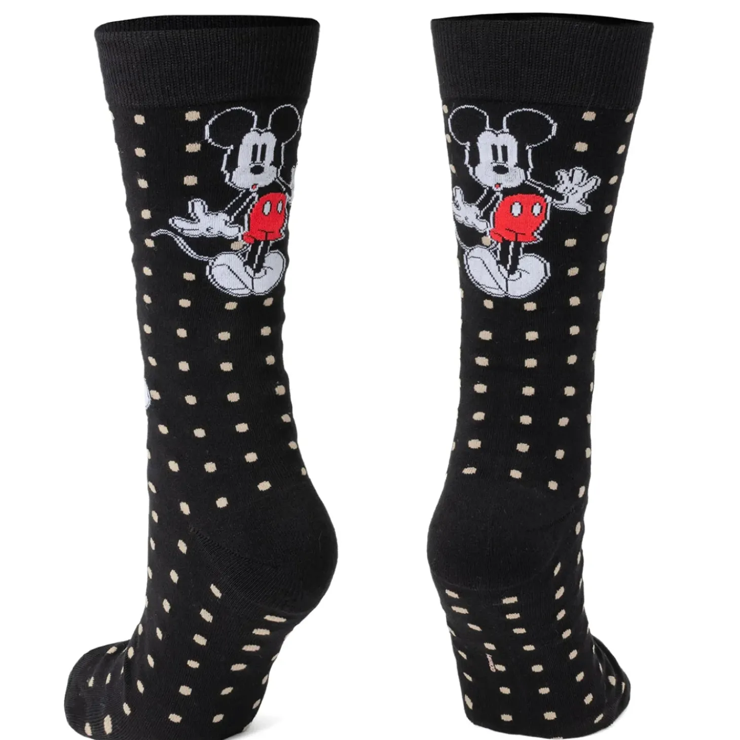 Disney Mickey Dot Sock and Mickey Blue Lapel Pin Gift Set